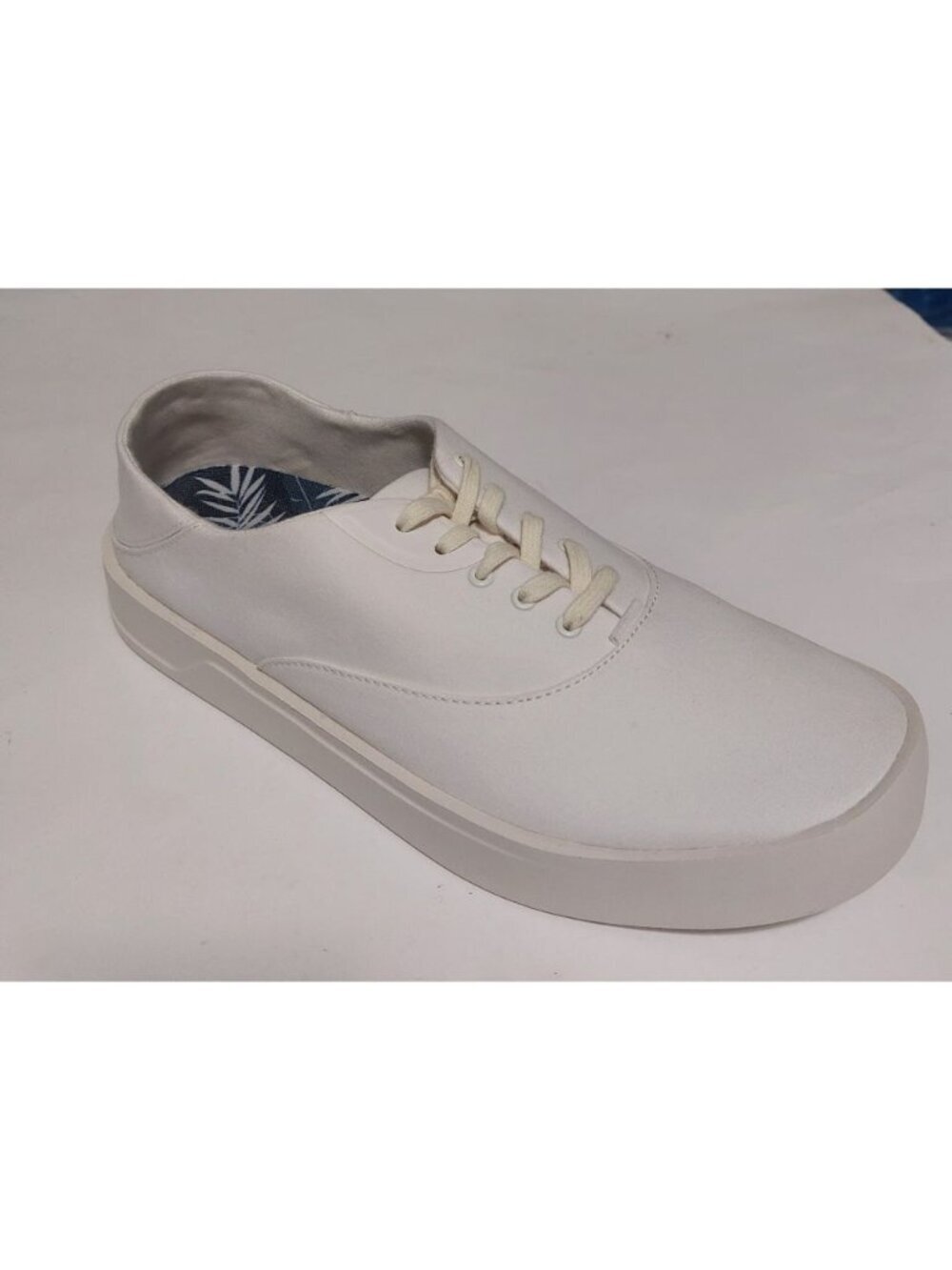 Olukai Tradewind Shoes Mens Size 12 Casual Lace Up Boat Beach Sneakers Off White